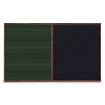United Visual Products Single Door Radius Corkboard, 36"x36", Sat UV7002RC-SATIN-FORBO
